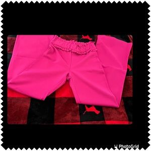 Pink Ruffle Waisted Pants